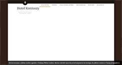 Desktop Screenshot of hotelkoniuszy.pl